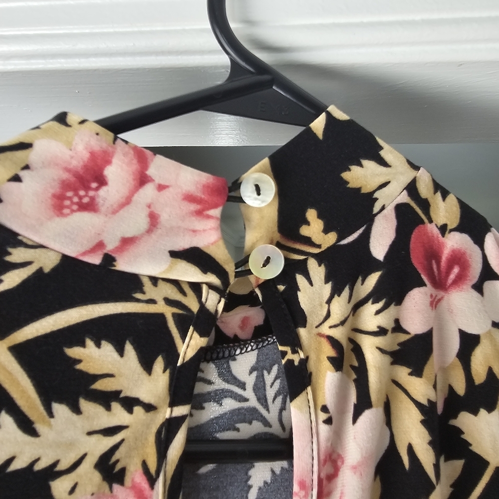$148 Show Me Your Mumu Cold Shoulder Brady Tunic Botanical Beauty Dress - Picture 7 of 13